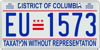 DC license plate EU1573