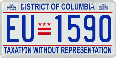 DC license plate EU1590