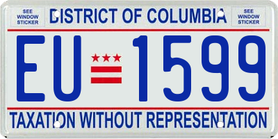 DC license plate EU1599