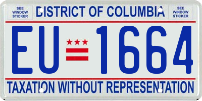 DC license plate EU1664