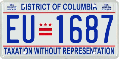 DC license plate EU1687