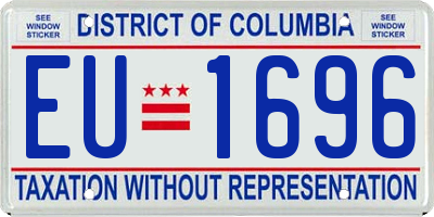 DC license plate EU1696