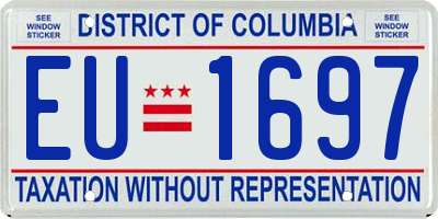 DC license plate EU1697