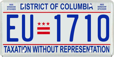 DC license plate EU1710