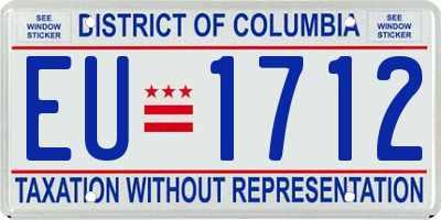 DC license plate EU1712