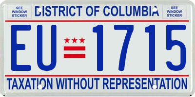 DC license plate EU1715