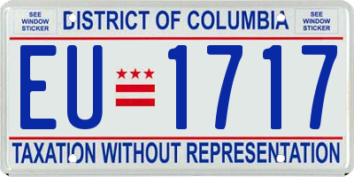 DC license plate EU1717