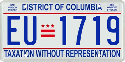 DC license plate EU1719