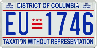 DC license plate EU1746
