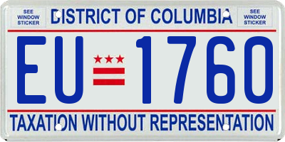 DC license plate EU1760