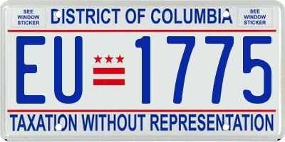 DC license plate EU1775