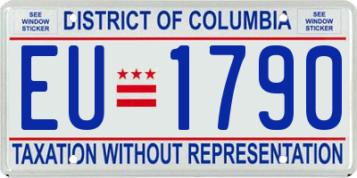 DC license plate EU1790