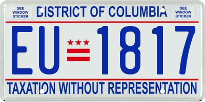 DC license plate EU1817