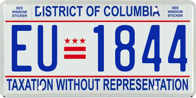 DC license plate EU1844