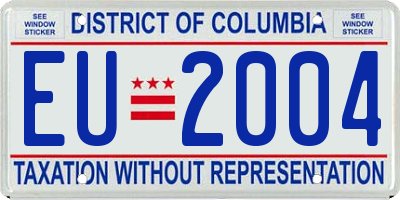 DC license plate EU2004