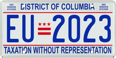 DC license plate EU2023