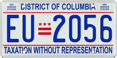 DC license plate EU2056