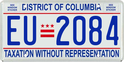 DC license plate EU2084