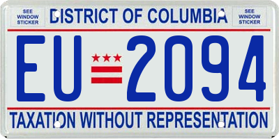 DC license plate EU2094