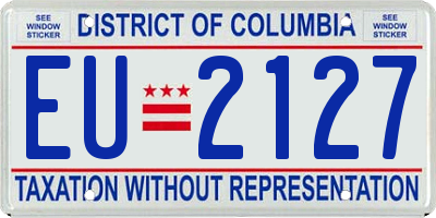 DC license plate EU2127