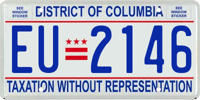 DC license plate EU2146