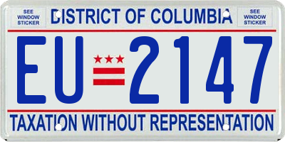 DC license plate EU2147