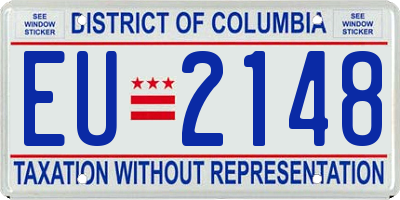 DC license plate EU2148