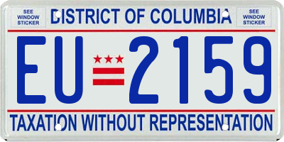 DC license plate EU2159