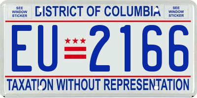 DC license plate EU2166