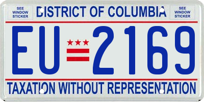 DC license plate EU2169