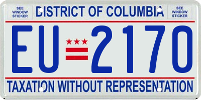 DC license plate EU2170