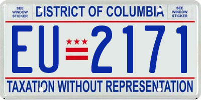 DC license plate EU2171