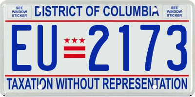 DC license plate EU2173