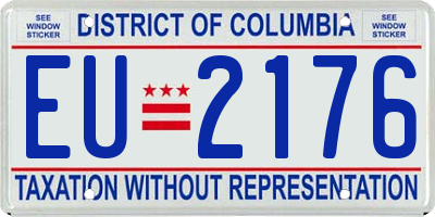 DC license plate EU2176