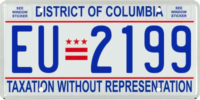 DC license plate EU2199