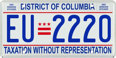 DC license plate EU2220