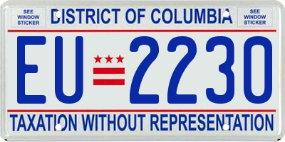 DC license plate EU2230
