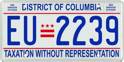 DC license plate EU2239