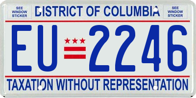 DC license plate EU2246