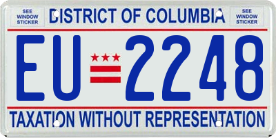 DC license plate EU2248