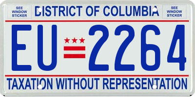 DC license plate EU2264