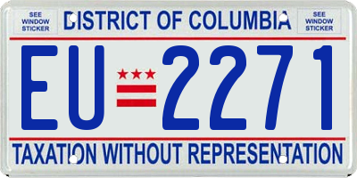 DC license plate EU2271