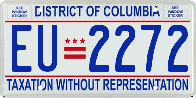 DC license plate EU2272