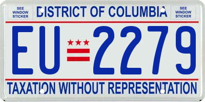 DC license plate EU2279