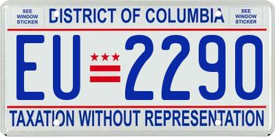 DC license plate EU2290