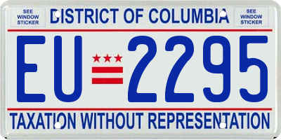DC license plate EU2295
