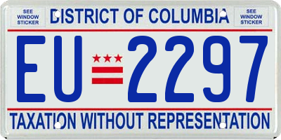 DC license plate EU2297