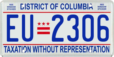 DC license plate EU2306