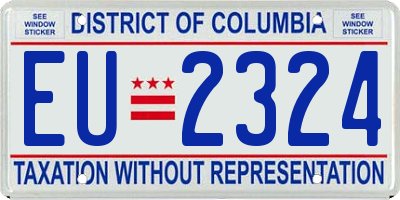 DC license plate EU2324
