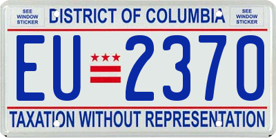 DC license plate EU2370